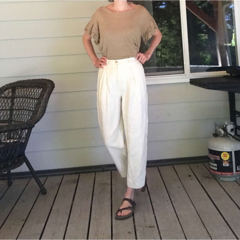 Vintage Banana Republic Linen Trouser Pants